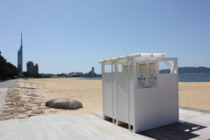 シーサイドももち海浜公園　地行浜地区　シャワー室